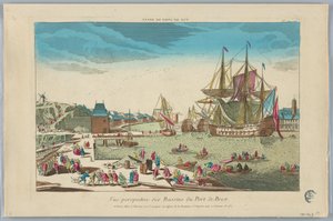 Peep-show, Vue Perspective des Bassins du Port de Brest, No. 24