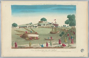 Peep-show, View of Bayonne from the Port, No. 3