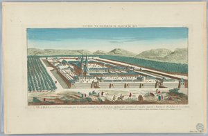 Peep-show, View of the City of Richelieu in Poitou Built by the Great Cardinal Duke of Richelieu, at the End of the Parterres of Sougid and Superb Castle of Richelieu of the Conduitte, No. 147
