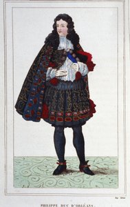 Philip II, Duke of Orléans, Chartres, Valois, Nemours and Montpensier (1674-1723). Regent of France from 1715 to 1723. Engraving from 1830.