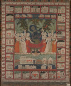 Pichvai of Shri Nathji by Unknown artist