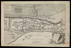 Plan of the town and fortifications of Montral or Villa Marie in Canada by Unknown artist
