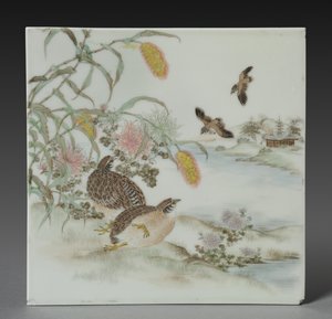 Plaque with Quail