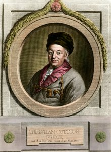 Portrait of Christian Frege (1715-1781) German mathematician and philosopher by Unknown artist