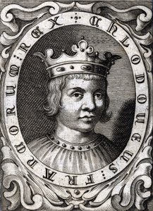 Portrait of Clovis III (? - 695), King of Austrasia (18th century engraving) by Unknown artist