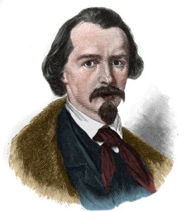 Portrait of Emanuel von Geibel (1815-1884) German poet and playwright.