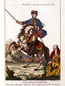 Portrait of Frederick II of Prussia (Frederick the Great), 18th Century Engraving