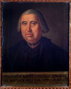 Portrait of Giovanni Battista Costanzi, Italian Composer and Cellist by Unknown artist