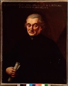 Portrait of Giuseppe Maria Caretti (1690-1774) Italian composer by Unknown artist