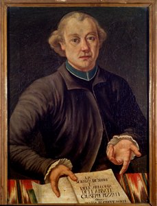 Portrait of Giuseppe Pizzati, Italian music theorist by Unknown artist
