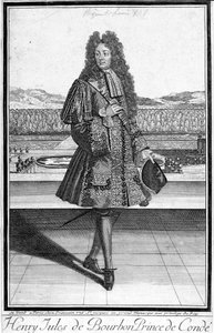 Portrait of Henri Jules de Bourbon, Prince of Conde (Henri-Jules de Bourbon-Conde) (1643-1709)