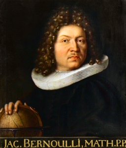 Portrait of Jacques Bernoulli (1667-1748) - Swiss Mathematician. by Unknown artist
