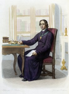 Portrait of Jean Baptiste (Jean-Baptiste) Massillon, French predicator (1663-1742) - in "Le Plutarque Francais", ed. Mennechet