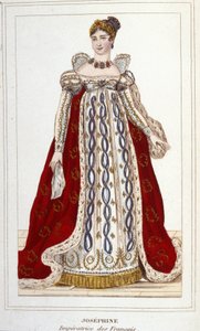Portrait of Joséphine by Beauharnais Bonaparte (1763-1814), Empress of the French. Engraving of 1830