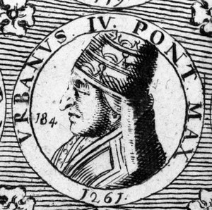 Portrait of Pope Urban IV (18th century engraving)