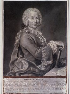 Portrait of Swedish Composer and Violinist Johan Joachim Agrell