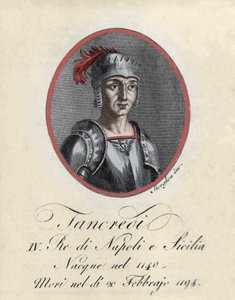 Portrait of Tancrede de Lecce (Tancredi) king of Sicily and Naples (1140-1194)