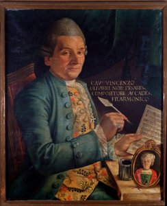 Portrait of Vincenzo Olivieri, Italian composer