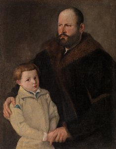 Portrait of a Gentleman and Son by Unknown artist