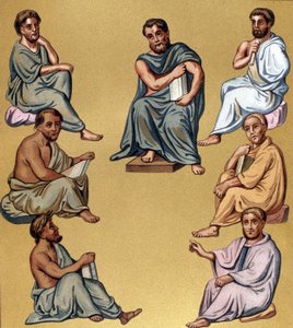 Portrait of different Greek doctors (philosophers) by Unknown artist