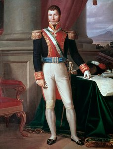 Portrait of the Mexican Emperor Agustin Iturbide (1783-1824). Anonymous painting, ca. 1821