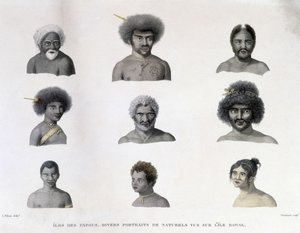 Portraits of the Papua from Rawak Island