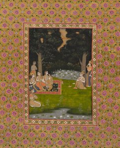 Princely Ascetic in the Forest Visited by Ladies by Unknown artist