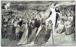 Procession During the Pilgrimage in Lourdes (Illustration for 