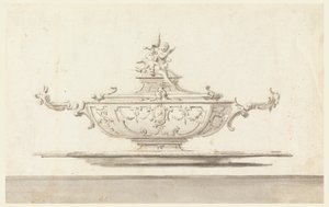 Project for a Tureen with Papal Coat of Arms. Intended to be Executed in Silver. by Unknown artist