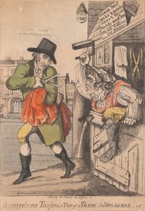 Quarrelsome Taylors, or Two of a Trade Seldom Agree by Unknown artist