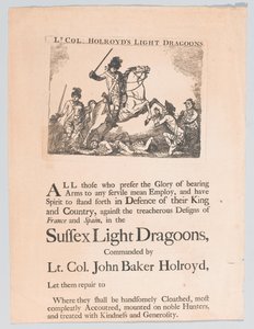 Recruiting poster for Lieutenant-Colonel Holroyd