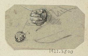 Right Hand Holding Drawing Implement by Unknown artist