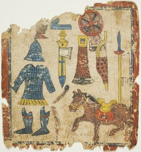 Ritual Objects, from a Set of Initiation Cards (Tsakali) by Unknown artist