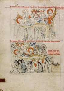 Saint Hedwig on Her Sickbed Surrounded by Saints; The Death of Saint Hedwig and Her Soul Received into Paradise