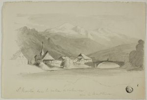 Saint Martin, in the Sallenche Valley, Looking Towards Mont Blanc by Unknown artist
