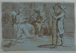 Satirical Print: The Suitor