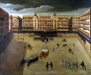 Scene of Corrida in Madrid