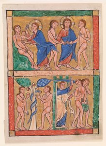 Scenes from the Book of Genesis: the Creation of Eve, the Marriage of Adam and Eve, the Temptation, and the Expulsion by Unknown artist