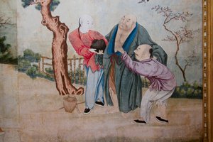 Scenes of everyday life in China, (detail)
