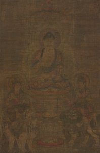 Shakyamuni Triad: Buddha Attended by Manjushri and Samantabhadra by Unknown artist