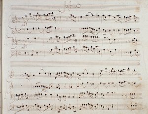 Sheet Music Page for the Opera Mithridate