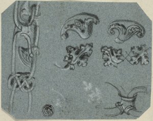 Sketches of Decorative Architectural Details by Unknown artist