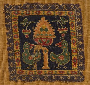 Square Segmentum with Two Birds by Unknown artist