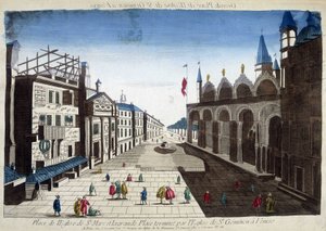 Square of the Church of St. Mark and the Great Square finished by the Church of St. Geminian in Venice