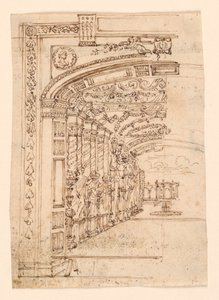 Stage Design: Arcade Leading to a Garden