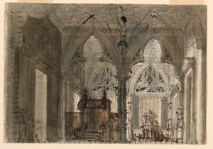 Stage Design, Interior of Gothic Church