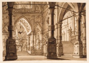 Stage Design, Interior of Gothic Church