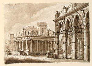 Stage Design, Square with Public Building