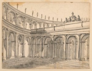Stage Design of an Atrium by Unknown artist