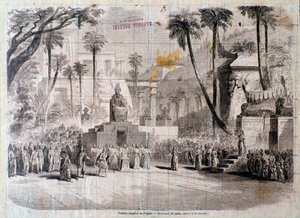 Stage Set for Second Act of Semiramide by Unknown artist